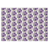 Chic Paarse Pansy Pansies Tafelkleed (Voorkant (Horizontaal))