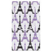Chic Paarse Paris Eiffel Tower Gift Bag Klein Cadeauzakje (Achterkant)