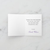 Chic Paarse Paris Eiffel Tower Party Bedankt (Binnen)