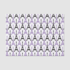 Chic Paarse Paris Eiffeltoren tissues papier