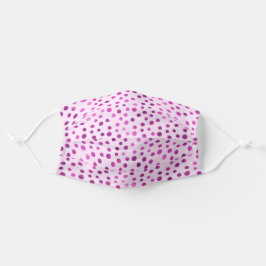 Chic paarse polka dot stoffen mondkapje