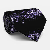 Chic Paarse Sparkle Stropdas (Opgerold)