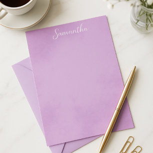Chic Paarse Stationery Briefpapier