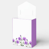 Chic Paarse Xeranthemum Bloemen Dank u Bedankdoosjes (Geopend)