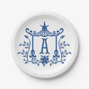 Chic Pagoda Monogram A Papieren Bordje
