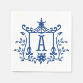 Chic Pagoda Monogram A Servet (Voorkant)