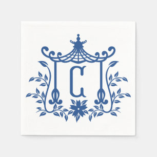 Chic Pagoda Monogram C Napkins Servet