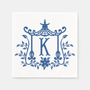 Chic Pagoda Monogram K Napkins Servet