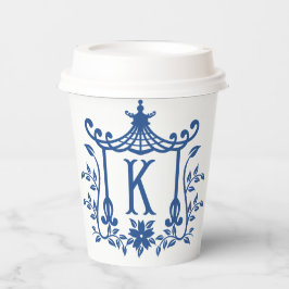 Chic Pagoda Monogram K Papieren bekers