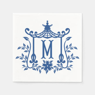 Chic Pagoda Monogram M Napkins Servet