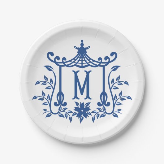 Chic Pagoda Monogram M Paper Bord (Voorkant)