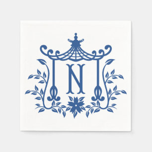 Chic Pagoda Monogram N Napkins Servet