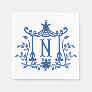 Chic Pagoda Monogram N Napkins Servet