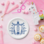 Chic Pagoda Monogram O Papier Bord (Feest)