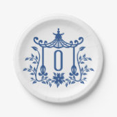 Chic Pagoda Monogram O Papier Bord (Voorkant)