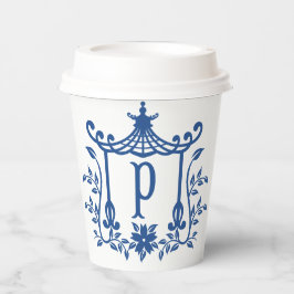 Chic Pagoda Monogram P Papieren bekers