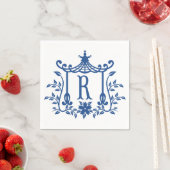 Chic Pagoda Monogram R Napkins Servet (Insitu)