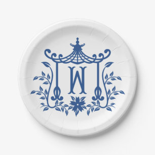 Chic Pagoda Monogram W Papier Bord