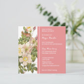 Chic Painted Primrose Bridal Shower Invitation Kaart (Staand voorkant)