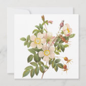 Chic Painted Primrose Bridal Shower Invitation Kaart (Achterkant)