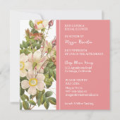 Chic Painted Primrose Bridal Shower Invitation Kaart (Voorkant)