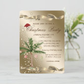Chic Palm Kerstboom Bedrijfs Kerstfeest Kaart (Staand voorkant)