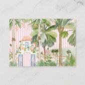 Chic Palm Springs Baby shower Luier Raffle Kaart (Achterkant)