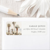 Chic Palm Springs California Landschap Adres Etiket (Insitu)