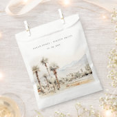 Chic Palm Springs California Landschap Huwelijk Bedankzakje (Geknipt)