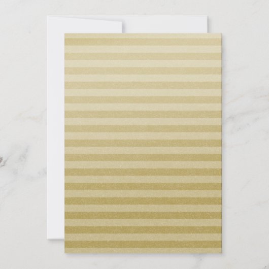 Chic Palmboom & Gouden Trouw Uitnodigingskaart Kaart (Achterkant)