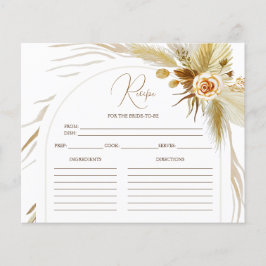 Chic Pampas Grass Boho vrijgezellenfeest receptkaa