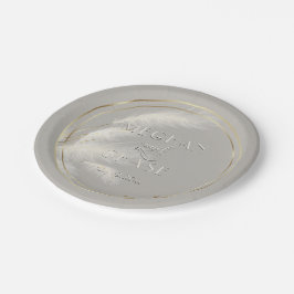 Chic Pampas Grass Papieren Bordje