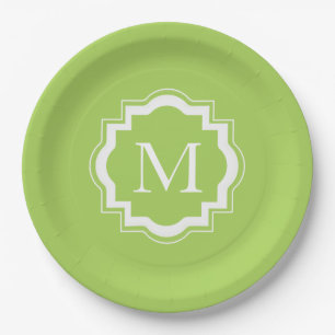 CHIC PAPER BORD_LOVELY GROEN VASTE EN MONOGRAM PAPIEREN BORDJE