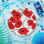 CHIC PAPER BORD_MODERN REDPOPPIES PAPIEREN BORDJE (Feest)