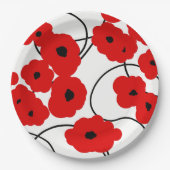 CHIC PAPER BORD_MODERN REDPOPPIES PAPIEREN BORDJE (Voorkant)