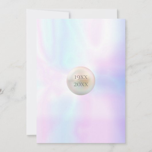 Chic Parel 30ste verjaardag Kaart (Achterkant)