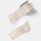 Chic Parel Glam Ivoor Blush Bruiloft Satijnen Lint (Achterkant)