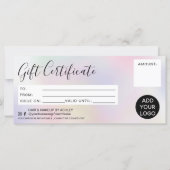 Chic parelholographic gift logo (Voorkant)