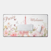 Chic Parijse gepersonaliseerde bureau mat (Keyboard & Muis)