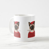 Chic Parijse kat Mok (Voorkant links)