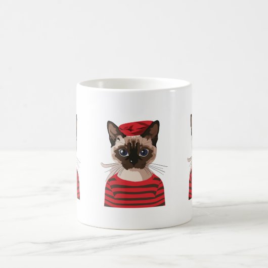 Chic Parijse kat Mok (Center)