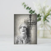 Chic Paris  Chandelier geweldige gatsby Briefkaart (Staand voorkant)