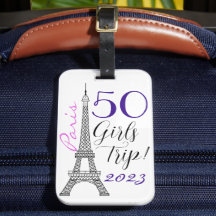 Chic Paris Eiffel Tower 50th Birthday Girls Trip