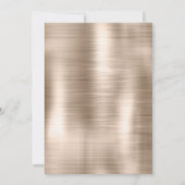 Chic Paris Eiffel Tower Gold Trendy Birthday Kaart (Achterkant)