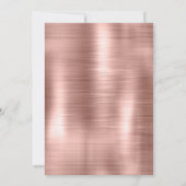 Chic Paris Eiffel Tower Roos Gold Trendy Kaart (Achterkant)