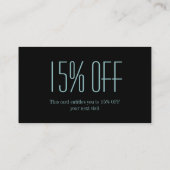 chic paris eiffel tower visitekaartje (Achterkant)