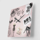 Chic Paris  Mode Vierkante Klok (Hoek)