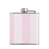 Chic Parisian Pink Stripe Black Eiffel Tower Heupfles (Achterkant)