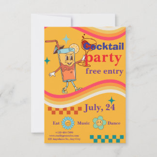 Chic Party Invitation – Stylish Celebration Event Bedankkaart