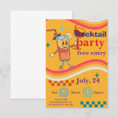 Chic Party Invitation – Stylish Celebration Event  Bedankkaart (Voorkant / Achterkant)